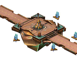 Crystal-energy altar