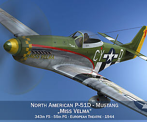 North American P-51D - Mustang - Miss Velma