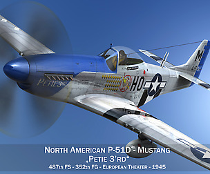 North American P-51D Mustang - Petie 3rd