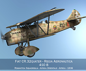 Fiat CR.32 - Italy Airforce - 410 Squadriglia