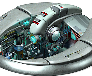 Space warehouse - ground door