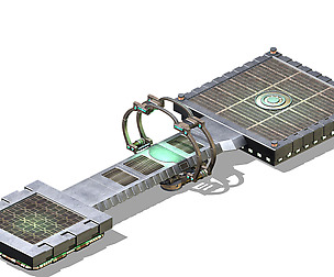 Space warehouse channel-platform