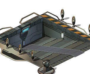 Space-garage entrance