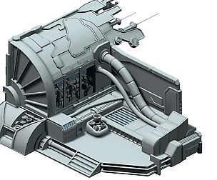 Space Station - Interior Wall 01