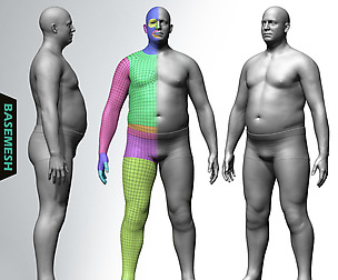 Overweight Male Basemesh