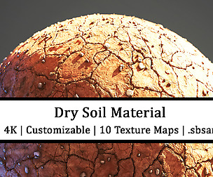 Dry Soil | 4k Substance Material