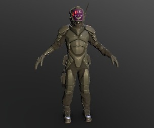 Android Soldier Character