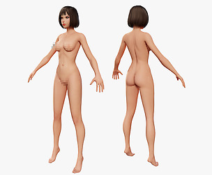 Cartoon Naked Woman