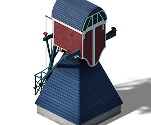 Different dimension - building - big windmill 03