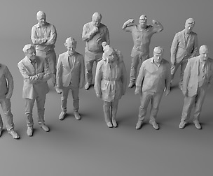 10 low poly people volume 3