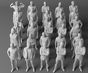 30 low poly people volume 1
