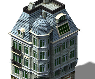 Different dimension - building - bank building