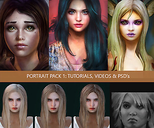 Huge Portrait Pack 1 + Hair Tutorial