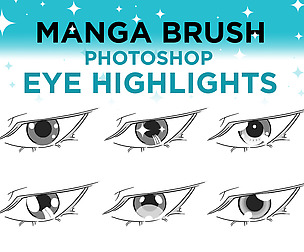 Manga Brush Eye Highlights for Photoshop