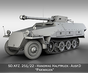 SD.KFZ 251/22 - Ausf.D - Pakwagen