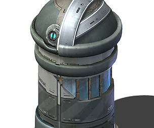 Sci Fi Building-Trash Can