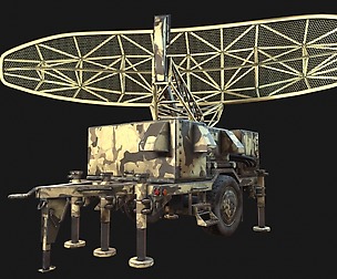 Low Poly PBR Sentinel Radar - Pulse Acquisition