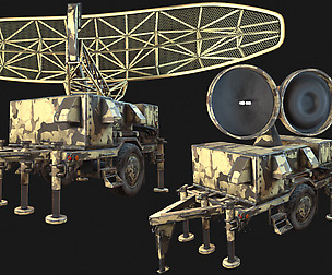 Low Poly PBR Sentinel Radar Bundle