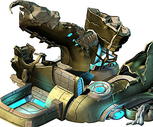 High temperature melting - object debris 01