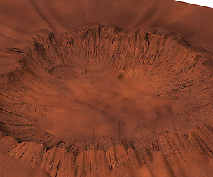 Mars - crater
