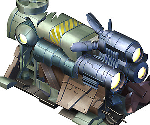 Roadblock-destruction missile launcher