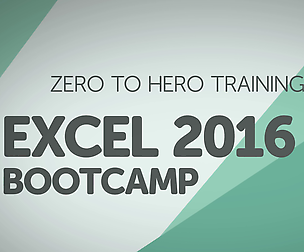 Microsoft Excel 2016  - Zero to Hero Training