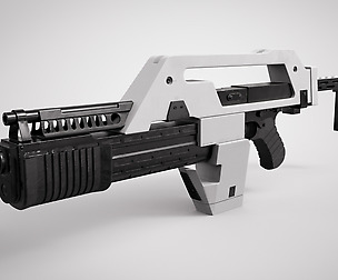 Pulse Rifle 3d Model