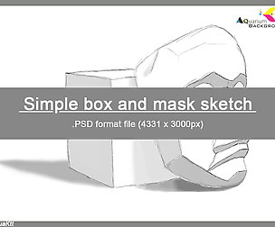 Simple box and mask sketch