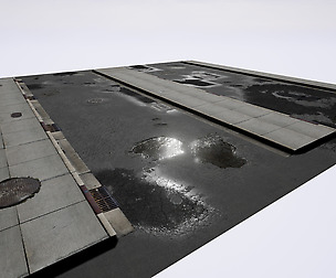 Photogrammetry Asphalt Set - UE4