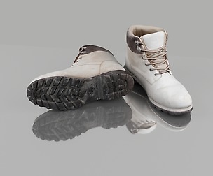 Old winter boots