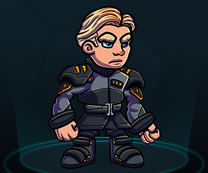 Scifi Admiral Character