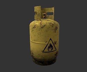 3D Game Asset Cylinder Gas