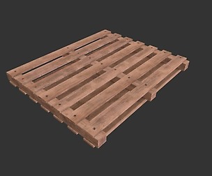 3D Game Asset Pallet Wood