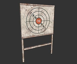 3D Game Asset Target Shouting Training