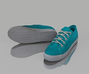 Low poly spring shoes