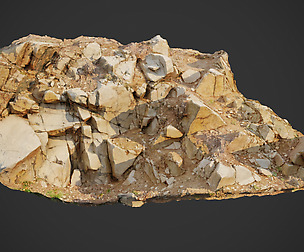3d scanned cliff face G