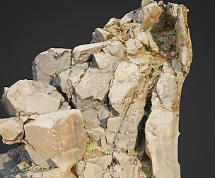 3d scanned cliff face I