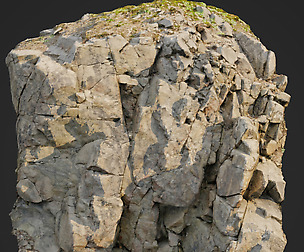 3d scanned cliff face K
