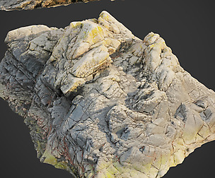 3d scanned rock cliff E2