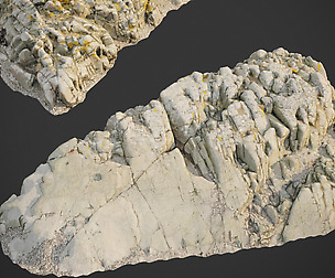 3d scanned rock cliff F2