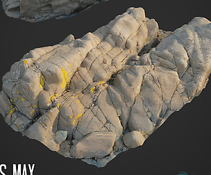 3d scanned rock cliff G