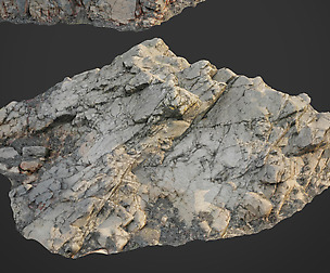 3d scanned rock cliff H2