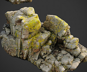 3d scanned rock cliff i