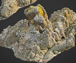3d scanned rock cliff K