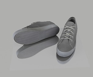Pair of shoes low poly