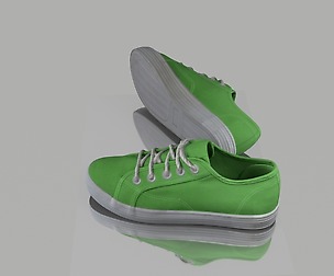 Pair of spring shoes