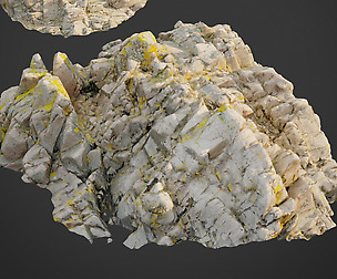 3d scanned rock cliff P2