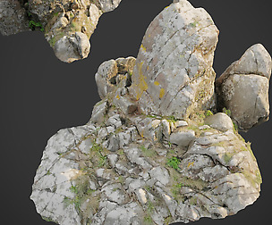 3d scanned rock cliff Q2