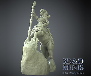 3D&D Minis - Centaur lancer