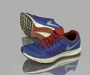Blue sneakers